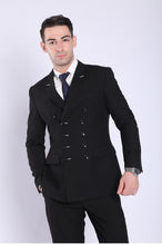 Load image into Gallery viewer, Business Male Suit Slim Double-Breasted Men's Business Suit Blue Black Gray Mens Suit Set Fashion Casual Business Suit Suit Men