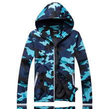 Load image into Gallery viewer, Men's Hooded Windbreaker Coat Male Outwear Mens Casual Camouflage Hoodie Baseball Jacket New Autumn Hip Hop Print Print Clothes