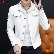 Load image into Gallery viewer, Spring And Autumn Jeans Coat Men's Korean-style Fashion Students Handsome Versatile Jacket MEN'S Wear Summer New Style Cowb