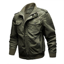 Load image into Gallery viewer, Casual Jacket Men 2020 Spring Autumn Army Military Jackets Mens Coats Male Outerwear Windbreaker Slim Fit Stand Collar Male Coat