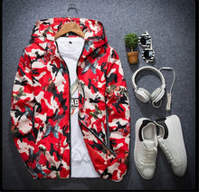 Load image into Gallery viewer, Mens Casual Hoodie Jacket 2019 New Autumn Butterfly Print Clothes Men's Hooded Windbreaker Coat