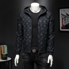 Load image into Gallery viewer, Haute qualité 2019 automne concepteur marque hommes à capuche veste B lettre broderie hommes veste avec chapeau manteau d'extérieur 4XL 5XL 2118