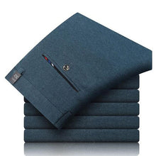 Load image into Gallery viewer, 2019 Autumn Winter New Elegant Wild Cotton Business Casual Pants Fashion stickers brand Men's Slim Trousers
