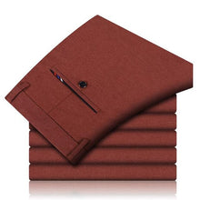 Load image into Gallery viewer, 2019 Autumn Winter New Elegant Wild Cotton Business Casual Pants Fashion stickers brand Men's Slim Trousers