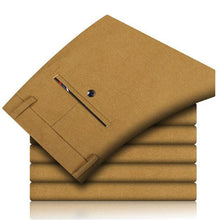 Load image into Gallery viewer, 2019 Autumn Winter New Elegant Wild Cotton Business Casual Pants Fashion stickers brand Men's Slim Trousers