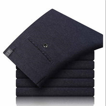 Load image into Gallery viewer, 2019 Autumn Winter New Elegant Wild Cotton Business Casual Pants Fashion stickers brand Men's Slim Trousers