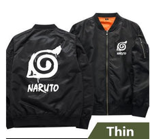 Load image into Gallery viewer, Anime Naruto Baseball thin Jackets Naruto Uzumaki cosplay Costume Harajuku cartoon Zipper Bomber Jacket Autumn Pilot coat A50403