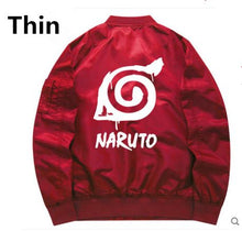 Load image into Gallery viewer, Anime Naruto Baseball thin Jackets Naruto Uzumaki cosplay Costume Harajuku cartoon Zipper Bomber Jacket Autumn Pilot coat A50403