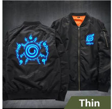 Load image into Gallery viewer, Anime Naruto Baseball thin Jackets Naruto Uzumaki cosplay Costume Harajuku cartoon Zipper Bomber Jacket Autumn Pilot coat A50403