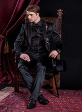 Load image into Gallery viewer, 2019 Exquisite Embroidery Groomsmen Tuxedos (Jacket+Pants+Vest) Bespoke Black Groom Wedding Men Suit Set Prom Mens Suits Blazers