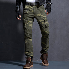 Load image into Gallery viewer, New Camo Cargo Pants Men Military Tactical Camouflage Pants Male Combat Camo Trousers Men Casual Cotton Full Length joggers man
