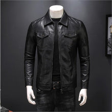 Load image into Gallery viewer, New Autumn Men&#39;s PU Leather Jacket For Men Fashion Chaquetas En Cuero Casaco Masculino Casual Coat Male multi-pocket Clothing
