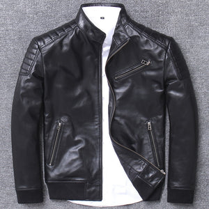 Mens Leather Jacket 100% Sheepskin Coat Genuine Leather Jackets for Men Short Spring Autumn Bomber Jacket 2020 L1937 KJ3187