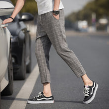 Load image into Gallery viewer, 2020 New Summer Men Casual Plaid Pants Thin Joggers Sweatpants Male Trousers New Mens Sportswear Hip Hop Harem Pencil Pants
