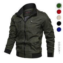 Load image into Gallery viewer, 2020 Military Jacket Men Spring Autumn Cotton Windbreaker Pilot Coat Army Men&#39;s Bomber Jackets Cargo Flight Jacket Male Clothes
