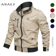 Load image into Gallery viewer, 2020 Military Jacket Men Spring Autumn Cotton Windbreaker Pilot Coat Army Men&#39;s Bomber Jackets Cargo Flight Jacket Male Clothes
