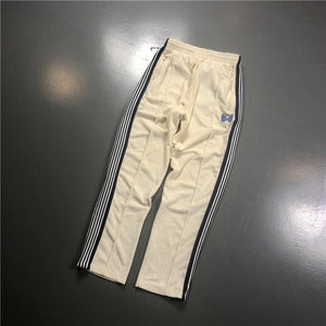 20ss Awge x Needle Pants Men Women Casual Awge x Needle Pants Butterfly Embroidery Narrow Velor Butterfly Embroide