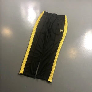 20ss Awge x Needle Pants Men Women Casual Awge x Needle Pants Butterfly Embroidery Narrow Velor Butterfly Embroide