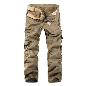 2020 New autumn men cargo pants straight casual multi pockets tactical pants 28-40 AXP138