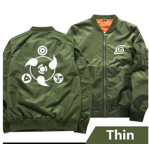 Anime Naruto Baseball thin Jackets Naruto Uzumaki cosplay Costume Harajuku cartoon Zipper Bomber Jacket Autumn Pilot coat A50403